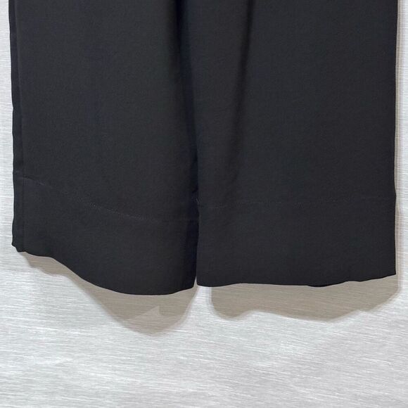 Madewell Tie Waist Huston Pull On Crop Pants In Black SZ small - Picture 8 of 12